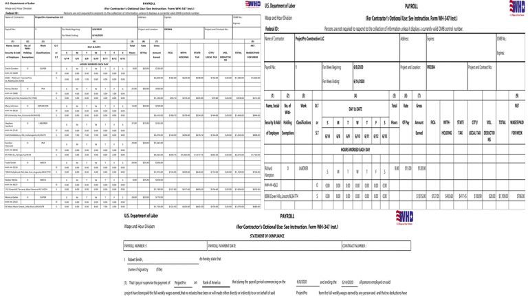 Certified Payroll