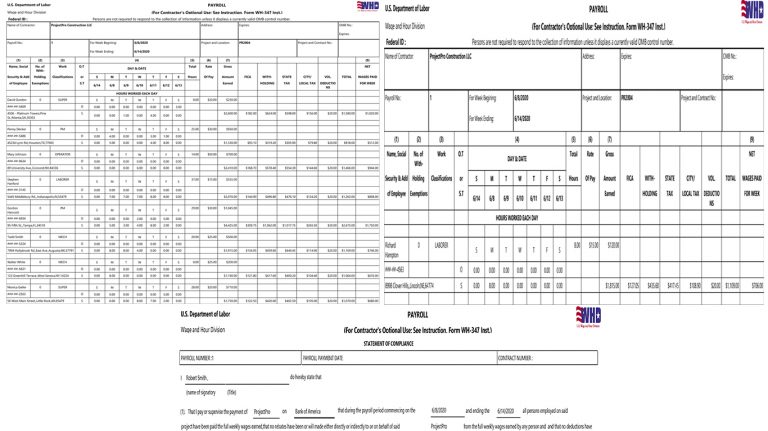 Certified Payroll