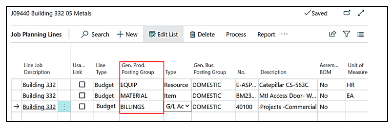 General Product Posting Group