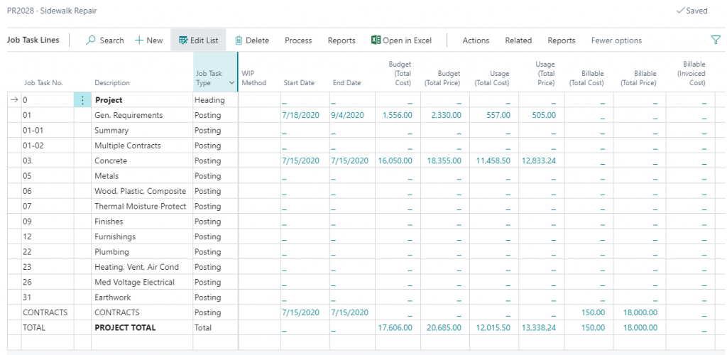 Job Tasks (Job Cost/RevenueCodes) - User Guide